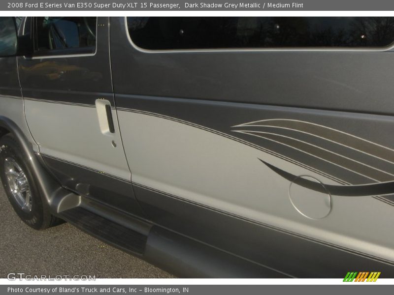 Dark Shadow Grey Metallic / Medium Flint 2008 Ford E Series Van E350 Super Duty XLT 15 Passenger