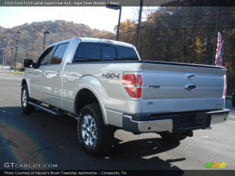 Ingot Silver Metallic / Black 2013 Ford F150 Lariat SuperCrew 4x4