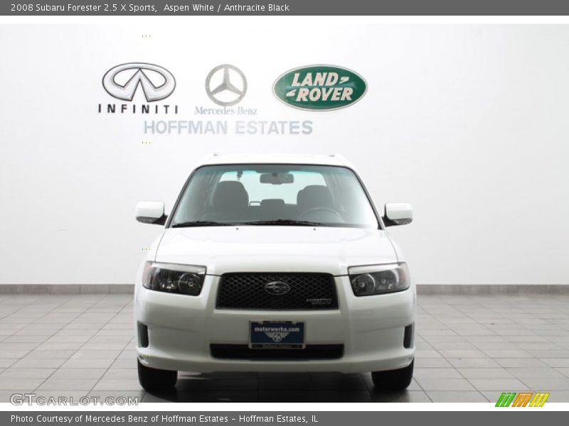 Aspen White / Anthracite Black 2008 Subaru Forester 2.5 X Sports