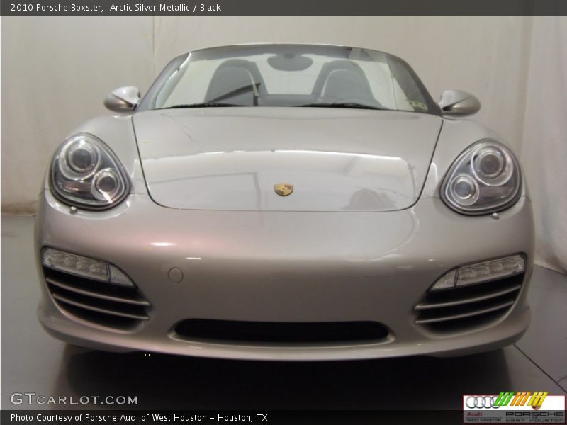 Arctic Silver Metallic / Black 2010 Porsche Boxster