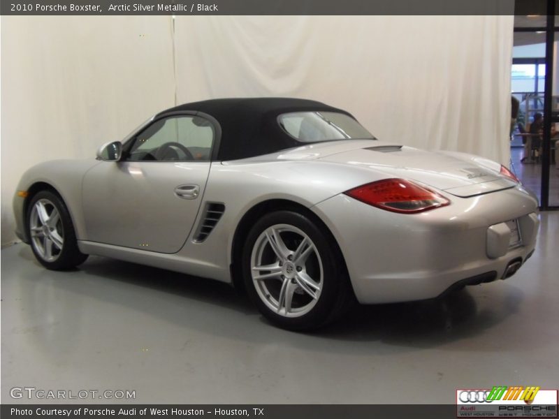 Arctic Silver Metallic / Black 2010 Porsche Boxster