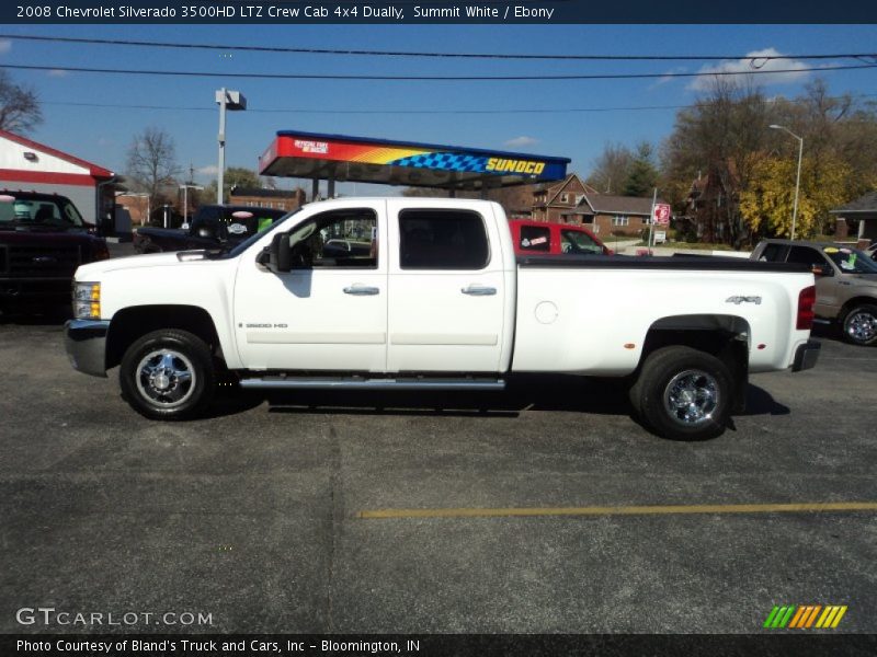 Summit White / Ebony 2008 Chevrolet Silverado 3500HD LTZ Crew Cab 4x4 Dually