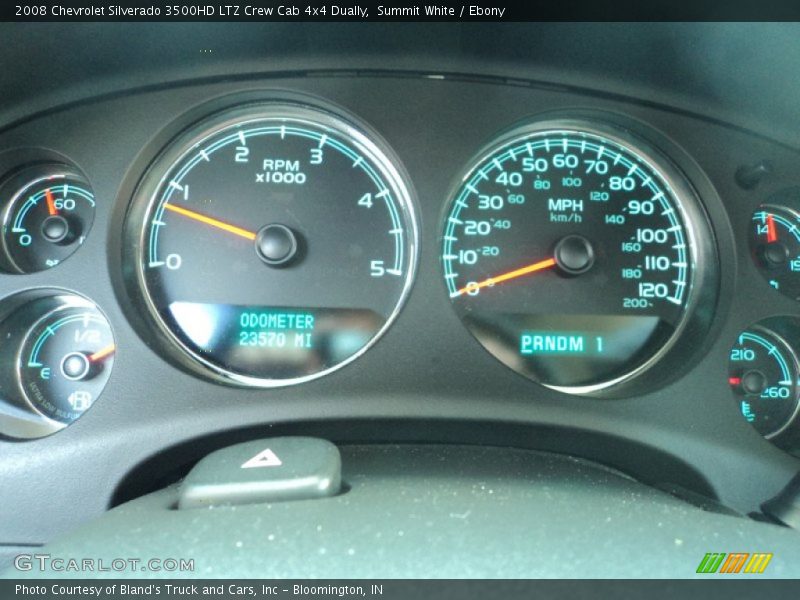 Summit White / Ebony 2008 Chevrolet Silverado 3500HD LTZ Crew Cab 4x4 Dually