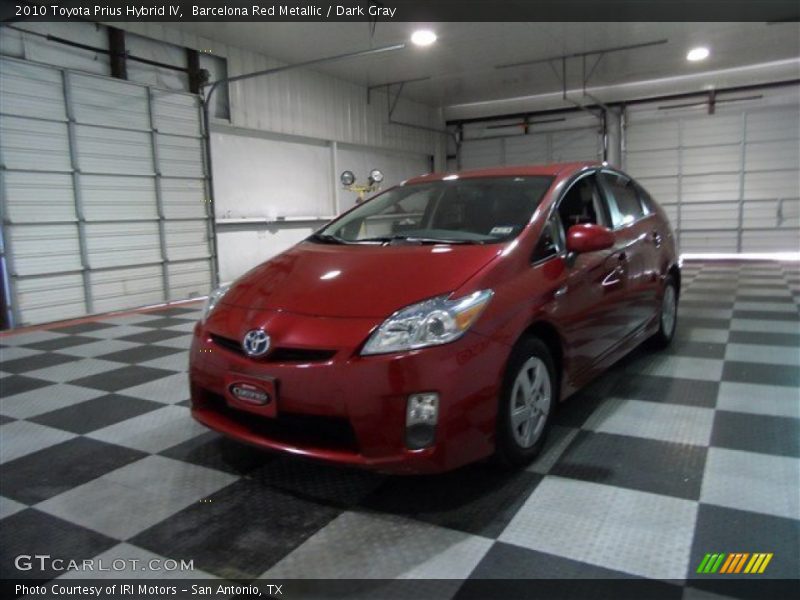 Barcelona Red Metallic / Dark Gray 2010 Toyota Prius Hybrid IV