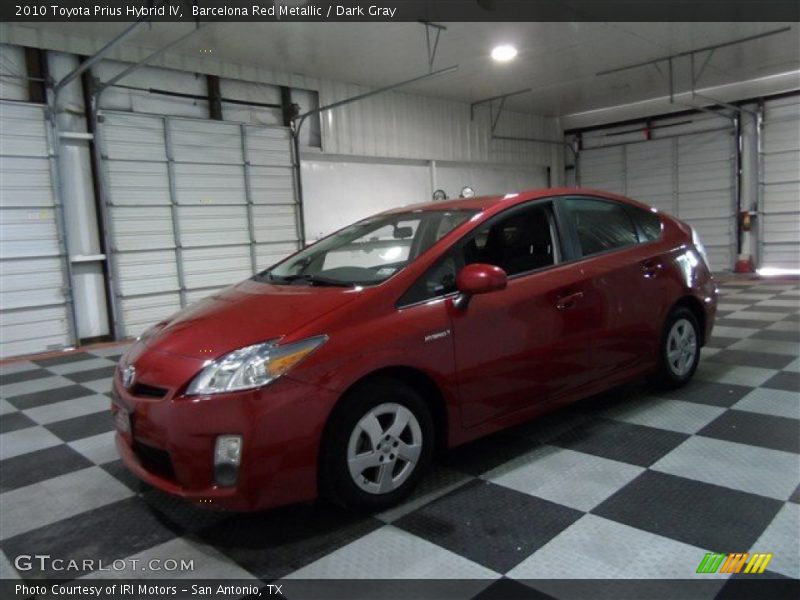 Barcelona Red Metallic / Dark Gray 2010 Toyota Prius Hybrid IV