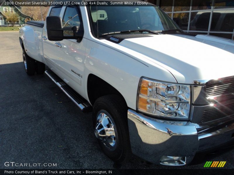 Summit White / Ebony 2008 Chevrolet Silverado 3500HD LTZ Crew Cab 4x4 Dually