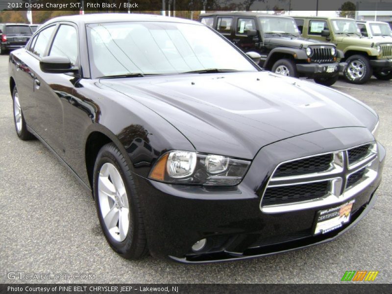 Pitch Black / Black 2012 Dodge Charger SXT