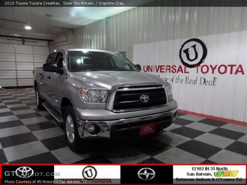 Silver Sky Metallic / Graphite Gray 2010 Toyota Tundra CrewMax