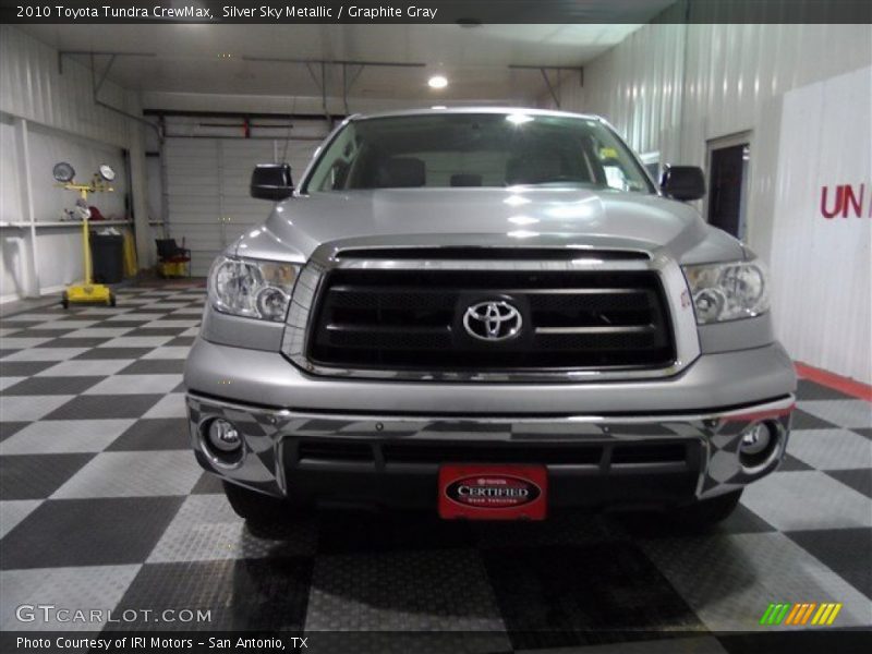 Silver Sky Metallic / Graphite Gray 2010 Toyota Tundra CrewMax