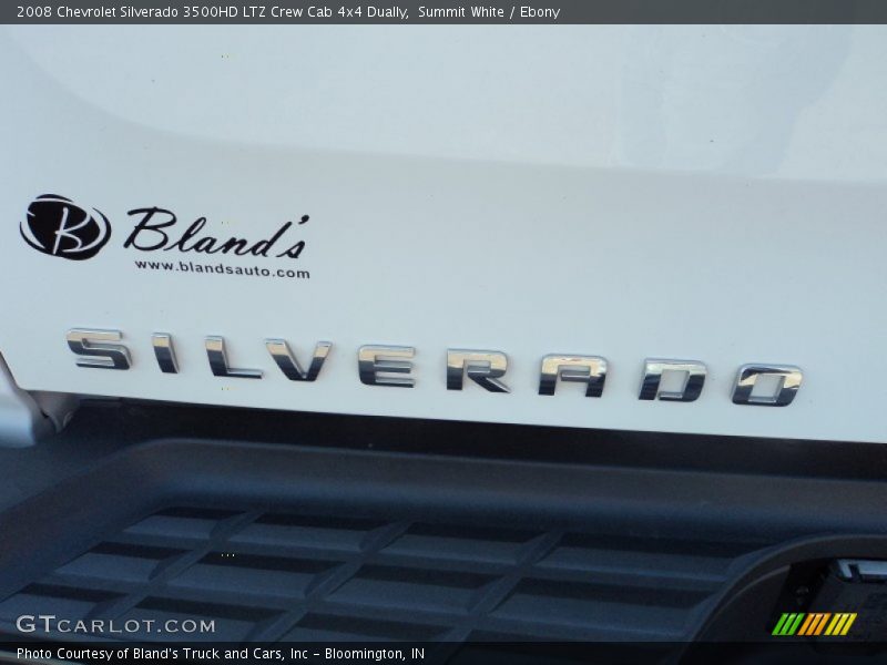 Summit White / Ebony 2008 Chevrolet Silverado 3500HD LTZ Crew Cab 4x4 Dually