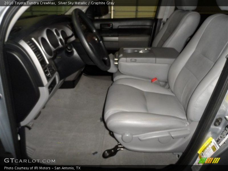 Silver Sky Metallic / Graphite Gray 2010 Toyota Tundra CrewMax