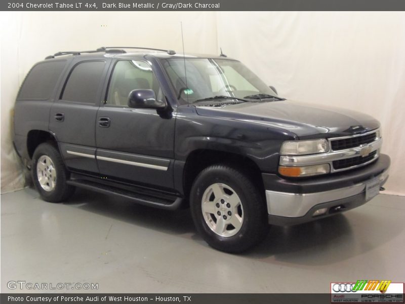 Dark Blue Metallic / Gray/Dark Charcoal 2004 Chevrolet Tahoe LT 4x4
