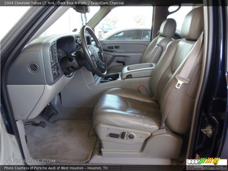 Dark Blue Metallic / Gray/Dark Charcoal 2004 Chevrolet Tahoe LT 4x4