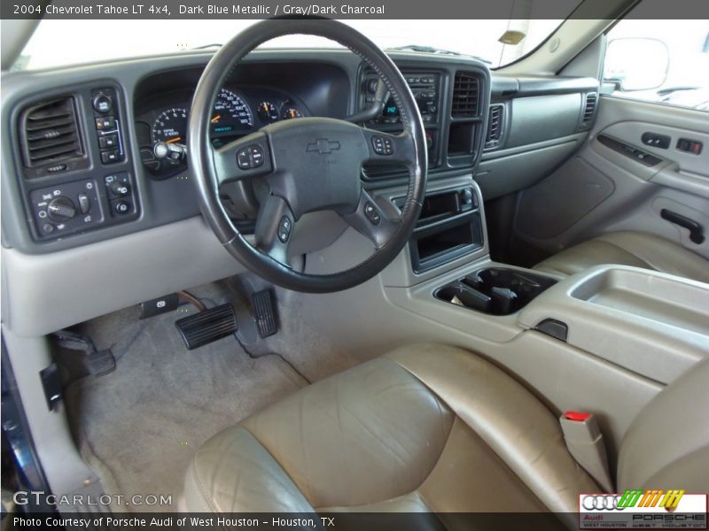 Dark Blue Metallic / Gray/Dark Charcoal 2004 Chevrolet Tahoe LT 4x4
