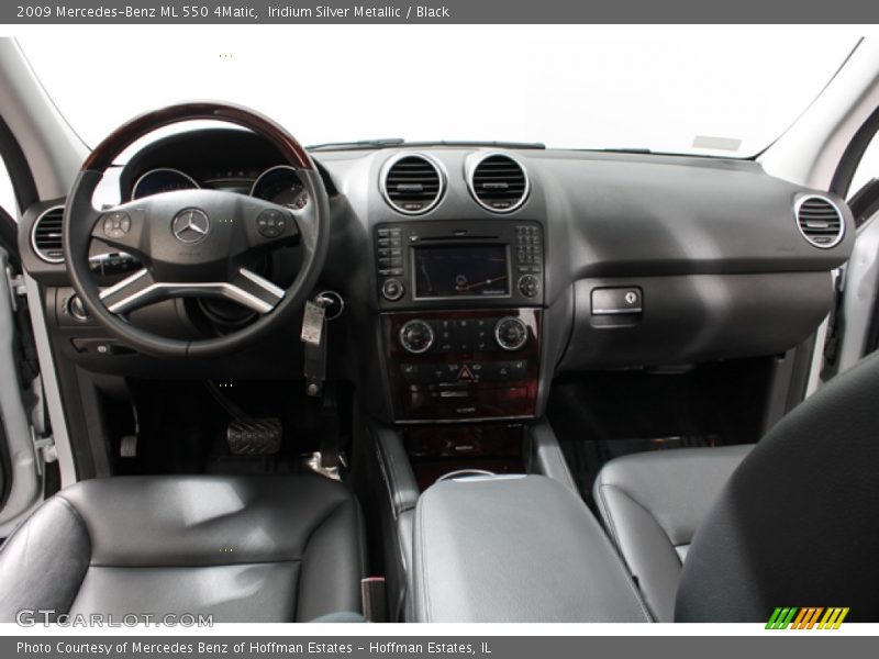 Iridium Silver Metallic / Black 2009 Mercedes-Benz ML 550 4Matic