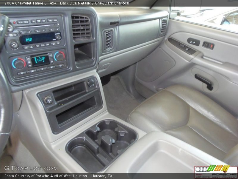 Dark Blue Metallic / Gray/Dark Charcoal 2004 Chevrolet Tahoe LT 4x4