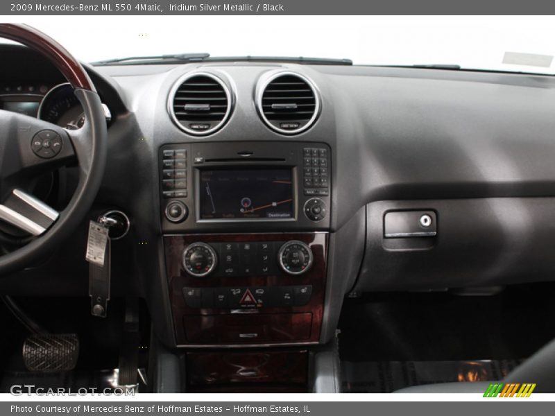 Iridium Silver Metallic / Black 2009 Mercedes-Benz ML 550 4Matic