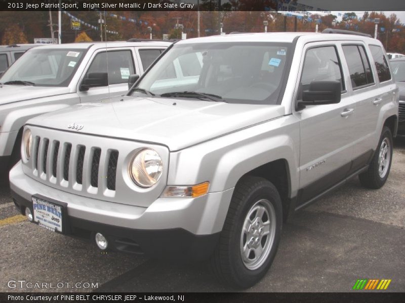 Bright Silver Metallic / Dark Slate Gray 2013 Jeep Patriot Sport