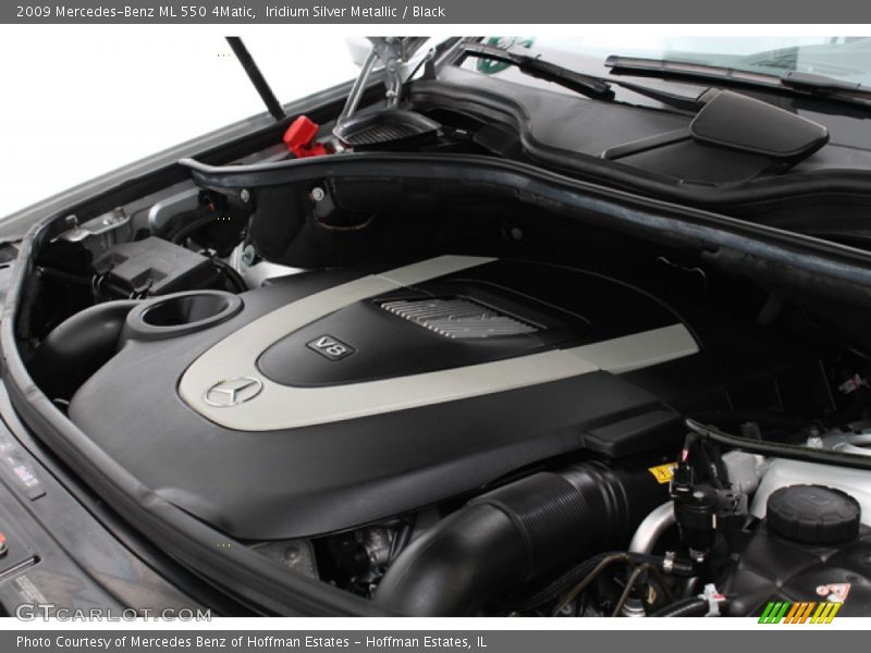 Iridium Silver Metallic / Black 2009 Mercedes-Benz ML 550 4Matic
