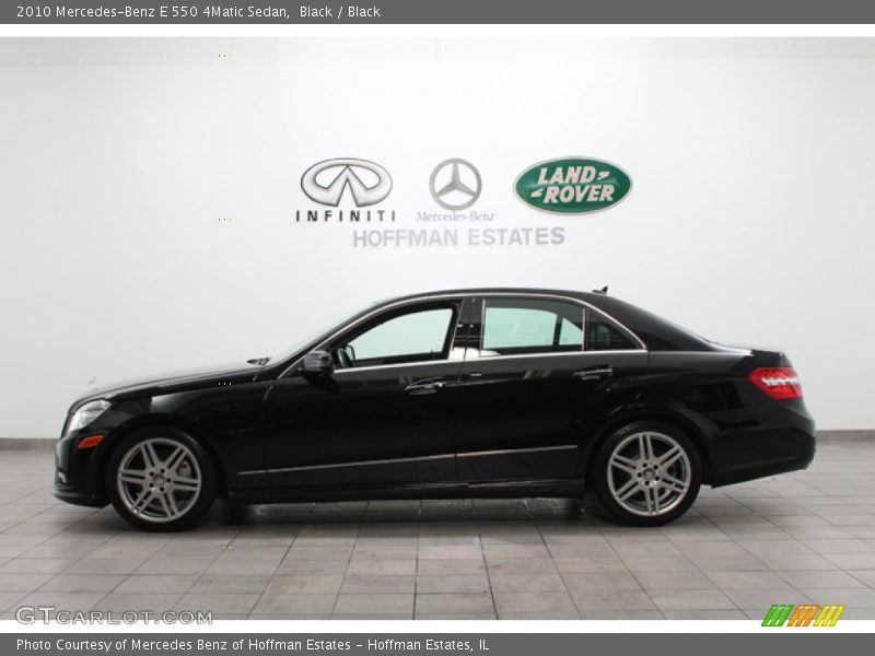 Black / Black 2010 Mercedes-Benz E 550 4Matic Sedan