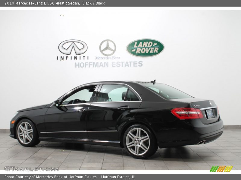 Black / Black 2010 Mercedes-Benz E 550 4Matic Sedan