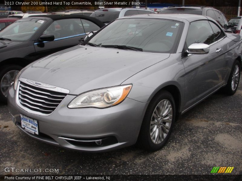 Billet Silver Metallic / Black 2013 Chrysler 200 Limited Hard Top Convertible