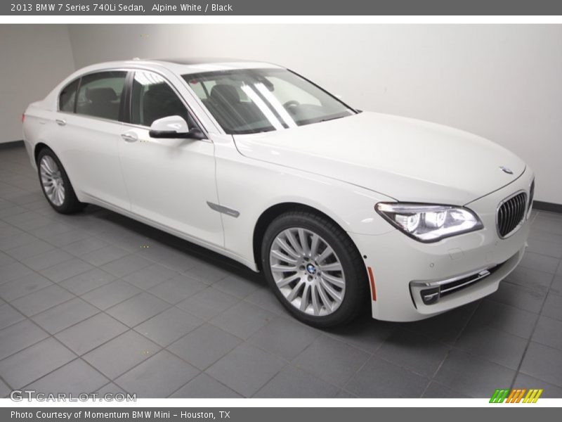 Alpine White / Black 2013 BMW 7 Series 740Li Sedan