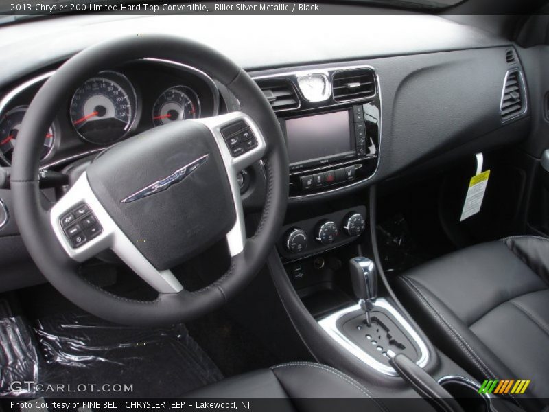 Billet Silver Metallic / Black 2013 Chrysler 200 Limited Hard Top Convertible
