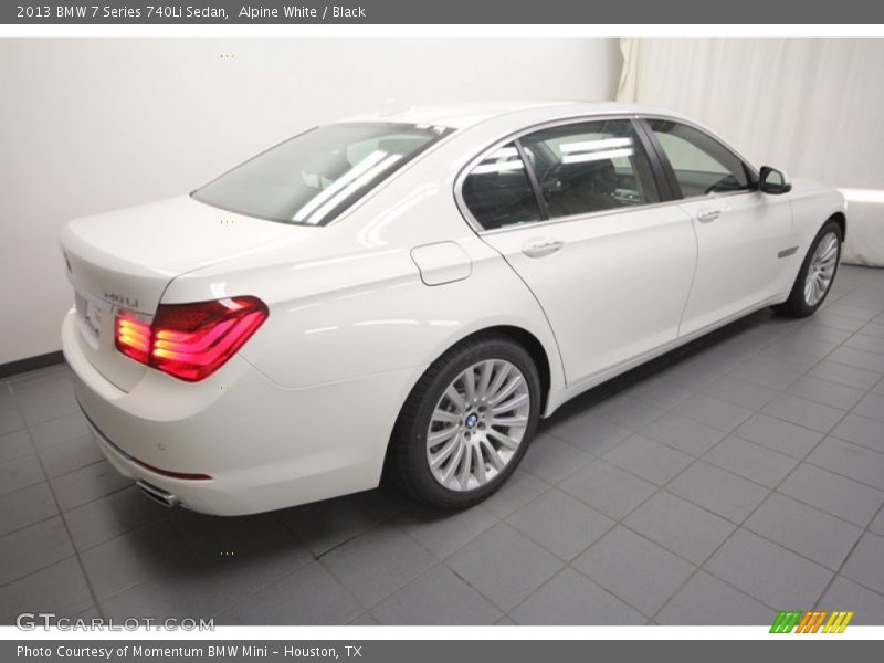 Alpine White / Black 2013 BMW 7 Series 740Li Sedan