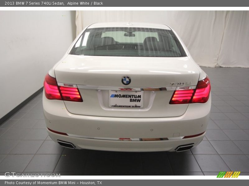 Alpine White / Black 2013 BMW 7 Series 740Li Sedan