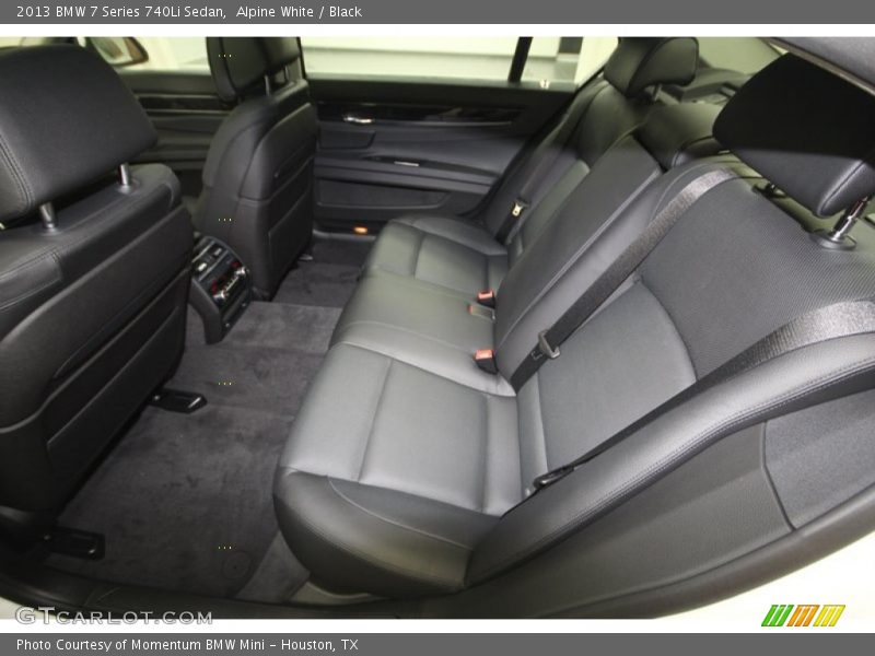Rear Seat of 2013 7 Series 740Li Sedan