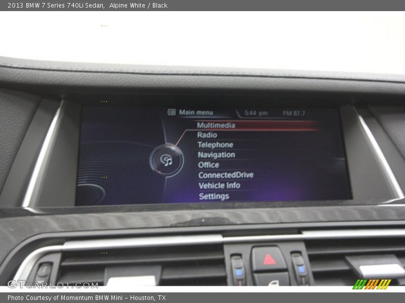 Alpine White / Black 2013 BMW 7 Series 740Li Sedan