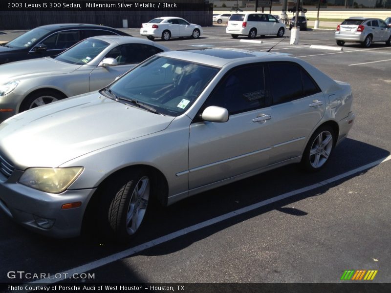 Millennium Silver Metallic / Black 2003 Lexus IS 300 Sedan