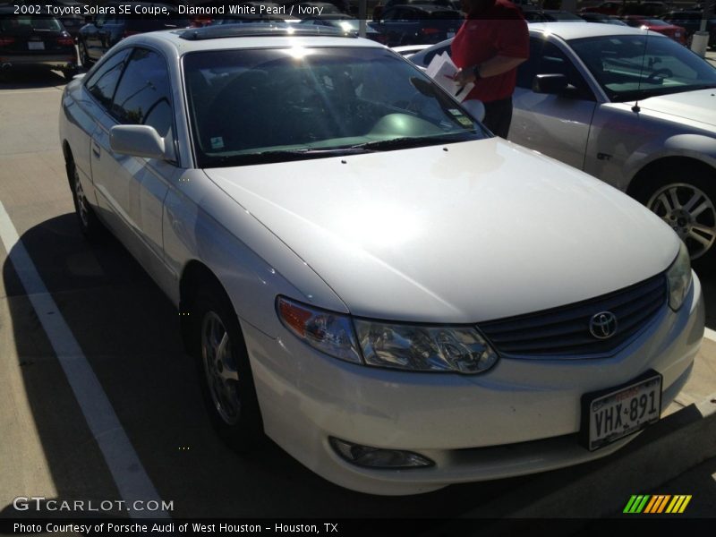 Diamond White Pearl / Ivory 2002 Toyota Solara SE Coupe