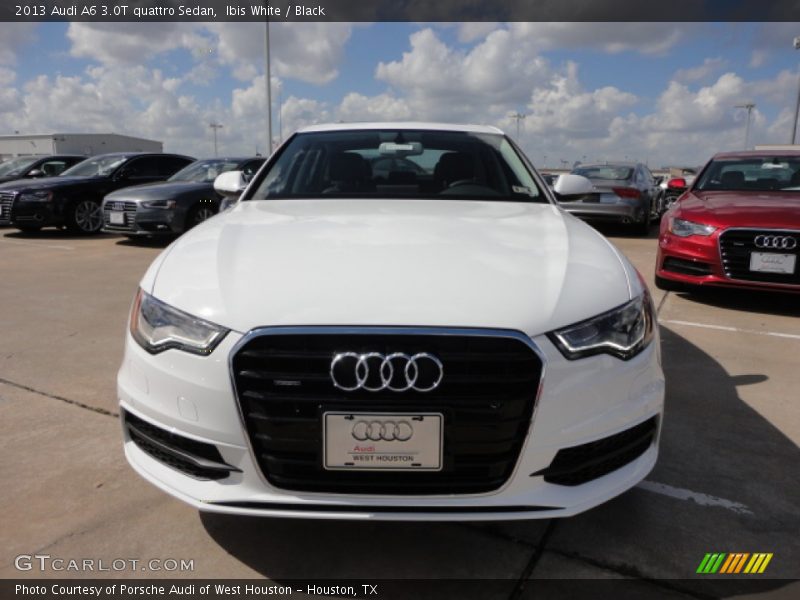 Ibis White / Black 2013 Audi A6 3.0T quattro Sedan