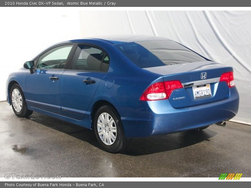 Atomic Blue Metallic / Gray 2010 Honda Civic DX-VP Sedan