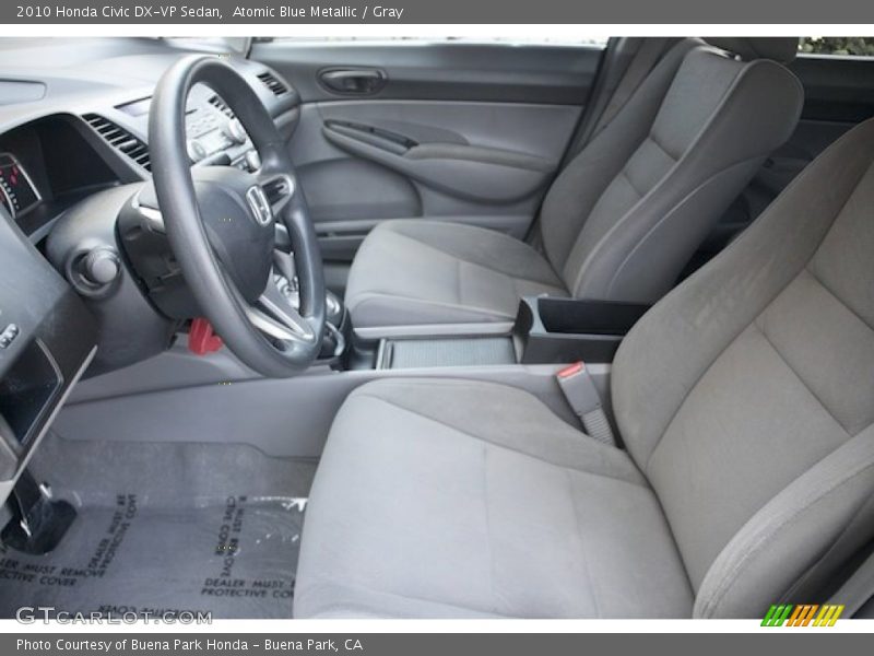 Atomic Blue Metallic / Gray 2010 Honda Civic DX-VP Sedan