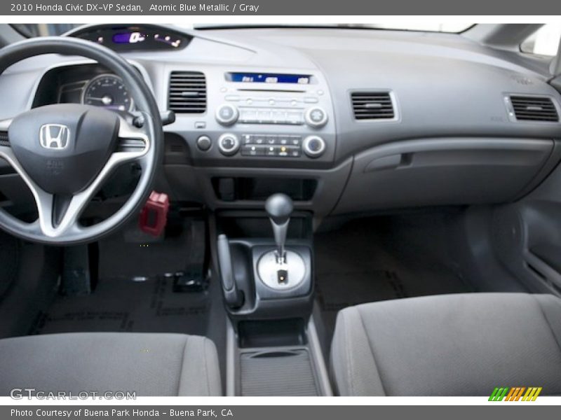 Atomic Blue Metallic / Gray 2010 Honda Civic DX-VP Sedan