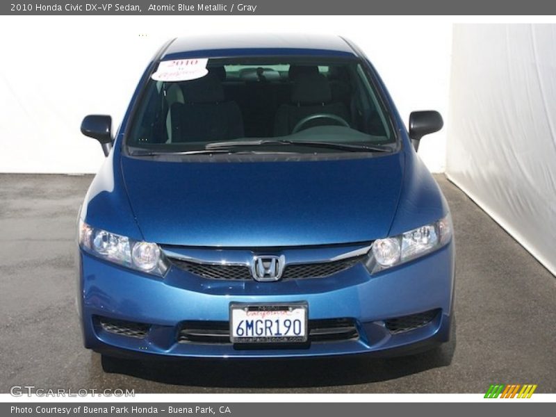 Atomic Blue Metallic / Gray 2010 Honda Civic DX-VP Sedan
