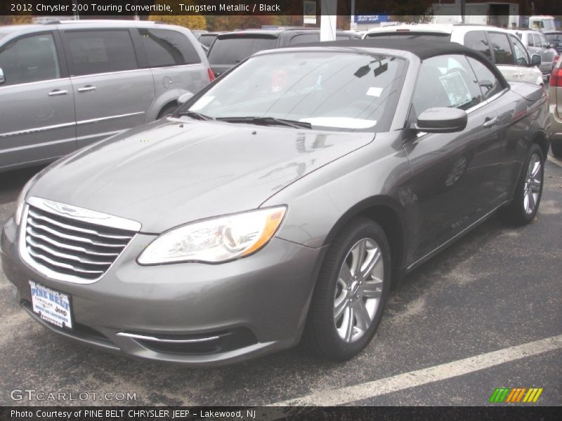 Tungsten Metallic / Black 2012 Chrysler 200 Touring Convertible