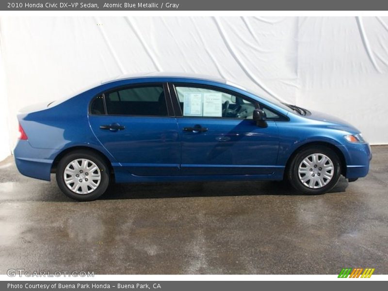 Atomic Blue Metallic / Gray 2010 Honda Civic DX-VP Sedan