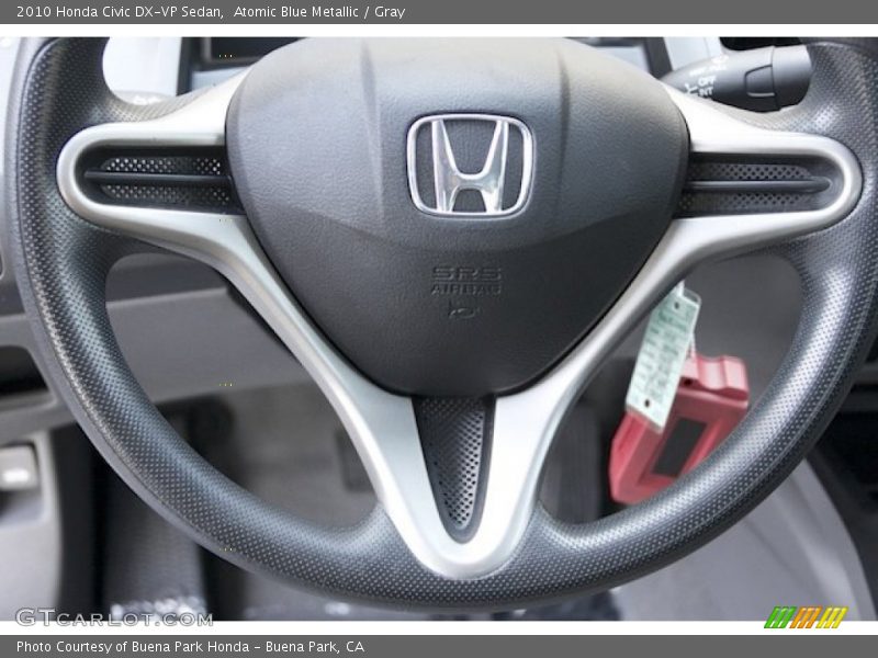 Atomic Blue Metallic / Gray 2010 Honda Civic DX-VP Sedan