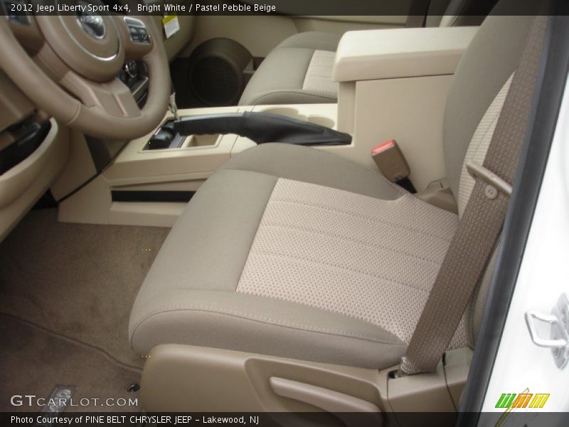 Bright White / Pastel Pebble Beige 2012 Jeep Liberty Sport 4x4