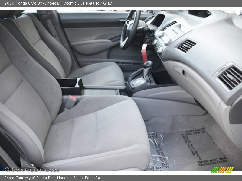 Atomic Blue Metallic / Gray 2010 Honda Civic DX-VP Sedan