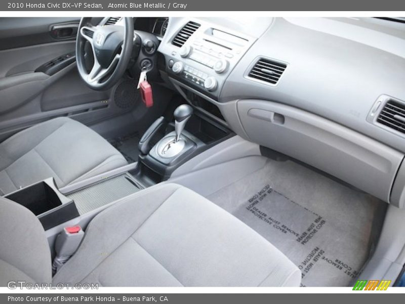 Atomic Blue Metallic / Gray 2010 Honda Civic DX-VP Sedan