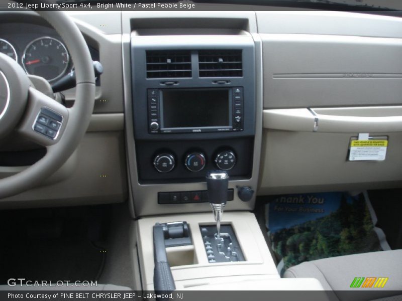 Bright White / Pastel Pebble Beige 2012 Jeep Liberty Sport 4x4