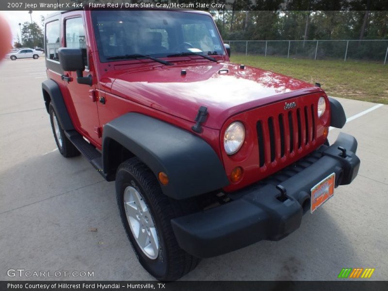 Flame Red / Dark Slate Gray/Medium Slate Gray 2007 Jeep Wrangler X 4x4