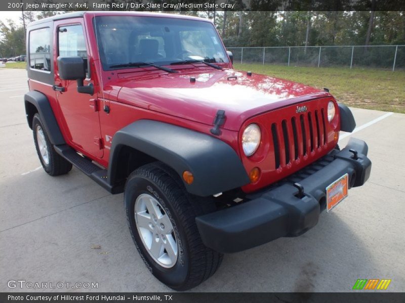 Flame Red / Dark Slate Gray/Medium Slate Gray 2007 Jeep Wrangler X 4x4