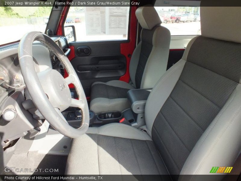 Flame Red / Dark Slate Gray/Medium Slate Gray 2007 Jeep Wrangler X 4x4