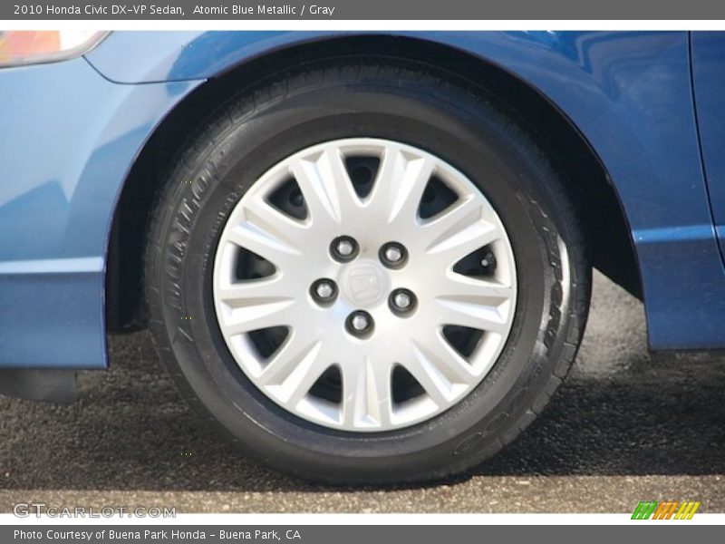 Atomic Blue Metallic / Gray 2010 Honda Civic DX-VP Sedan